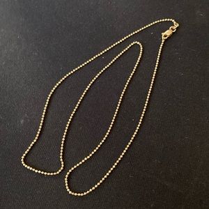 14k yellow gold 18” chain